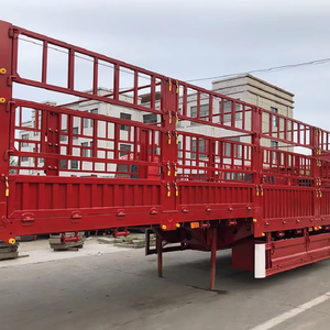 Semirremolque de camión de carga con jaula de 3 ejes de 150 KG para transportar animales, rejilla de granero de acero ZHONGSHENGTIANQI Shandong - Product Image 3