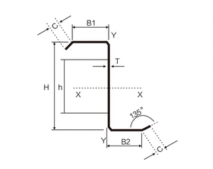 Acier doux du fabricant/galvanisé Z Purlins Z barres en aluminium en forme de <span class=keywords><strong>canal</strong></span> Zinc acier structurel-soudage par flexion ASTM offert - Product Image 2