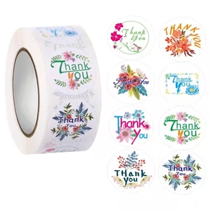 Autocollants personnalisés en lettres de l'alphabet, étiquettes imperméables en PVC, emballage industriel, adhésif recyclable, décorations de fête, étiquettes de <span class=keywords><strong>mariage</strong></span> - Product Image 1