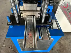Hoge Kwaliteit Rolluik Maken Machine/ Roll-Up Deur Koud Rolvormmachine Met Ponsgaten