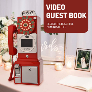 Nuovo Guestbook Video e Audio per Matrimoni Telefono 1080P Registratore Retrò Guestbook Video Vintage per Eventi Nuziali - Product Image 2