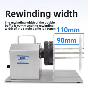 Factory Price CE Certified Automatic Label Rewinder Desktop Barcode <b>Sticker</b> Roll Rewinding Machine for Thermal <b>Printer</b> - Product Image 2