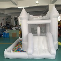 Château gonflable personnalisé pour enfants, plusieurs couleurs disponibles, structure de saut commerciale pour fêtes et aires de jeux