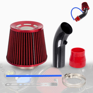 Kit de Tubería de Inducción Turbo para Sistema de Admisión de Aire Frío de 3" 76 mm para Coche, Tubo de Fibra de Carbono con Filtro de Aire de Cono de Alto Flujo para Carreras de Alto Rendimiento - Product Image 2