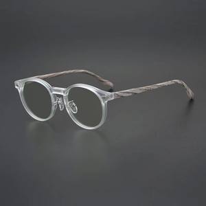 Lunettes <span class=keywords><strong>de</strong></span> myopie à grain <span class=keywords><strong>de</strong></span> <span class=keywords><strong>bois</strong></span> rétro à petit cadre pour hommes 2025 Lunettes <span class=keywords><strong>de</strong></span> blocage <span class=keywords><strong>de</strong></span> la lumière bleue à la mode pour femmes Lunettes <span class=keywords><strong>de</strong></span> mode transparentes - Product Image 5