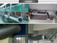 D50 ~ 400mm tissu en Nylon conduit d'air haute température tuyau d'échappement télescopique atelier d'usine tuyau d'échappement d'air d'échappement