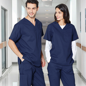 ANNO Unisex grigio Navy bidirezionale Stretch Medical scrub tessuto chirurgico da medico per abbigliamento da lavoro uniformi ospedali per uomo - Product Image 1