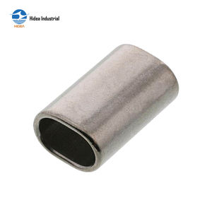 Manchons ovales galvanisés durables HIDEA de 5/16'' à 1 1/4'' pour sertissage ovale de terminaison pour câble métallique, ligne de pêche et tube - Product Image 4