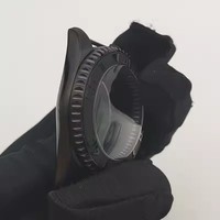 Cassa per Orologio Nera da 42mm con Vetro Zaffiro e Ghiera in Ceramica, Parti per Modifica Orologi Compatibili con Movimento Meccanico NH35 / NH36