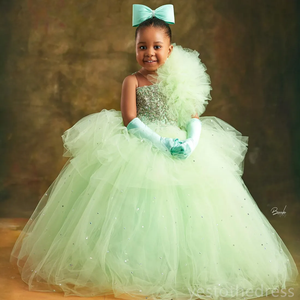 open lace back dress Princess Dress- Blue Princess Wedding Dresses and Dress Up for Toddlers 5