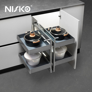 Nisko Mid End MDF Board Magic <strong>Corner</strong> <strong>for</strong> Kitchen <strong>Cabinet</strong> Soft Close High Quality - Product Image 3
