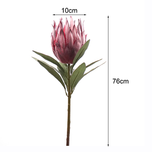 Oh Arts Venta caliente Artificial Protea Venta al por mayor Flores de plástico Queen Protea para Navidad Boda Home Party Decor - Product Image 2