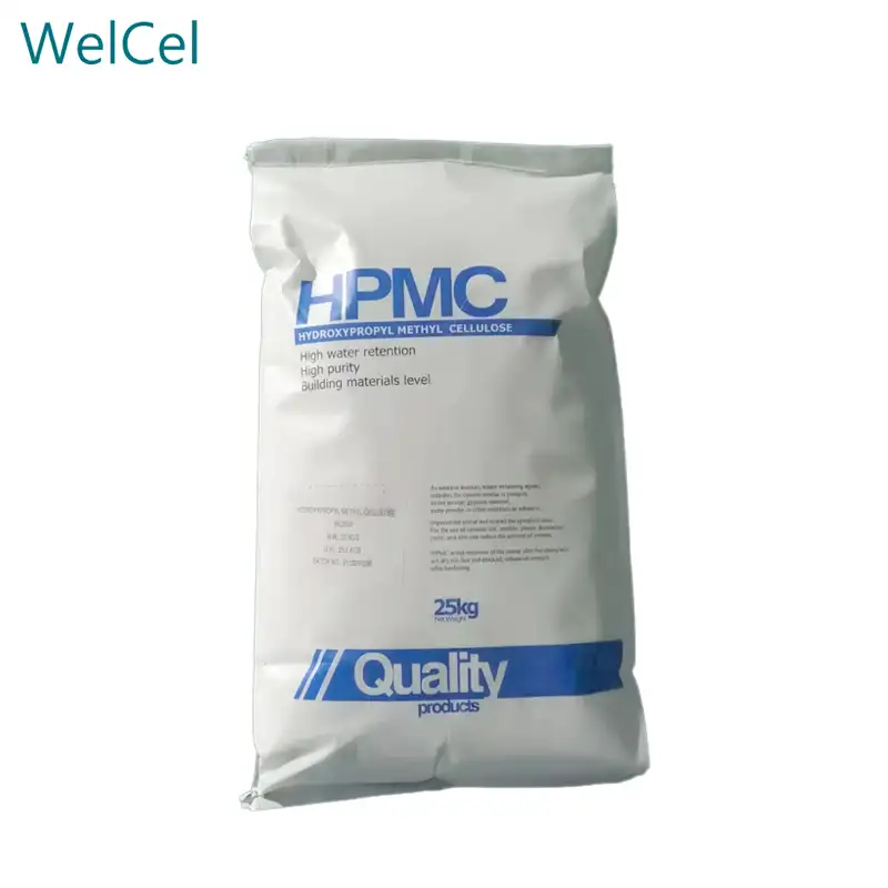 WELLDONE Hydroxypropyl हाइड्रो Propyl मिथाइल सेल्यूलोज 9049-76-7 HPMC/आरडीपी/स्टार्च निर्माण सीमेंट के लिए ईथर उमड़ना एजेंट