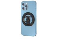 Support de téléphone magnétique rotatif et pliable ultra-fin et super-résistant avec anneau de maintien, personnalisable OEM/ODM avec logo