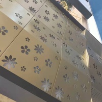 Sistema de Fachada de Aluminio Tallado por CNC, Paneles Metálicos Geométricos 3D, Decoración Arquitectónica, Revestimiento para Centros Comerciales