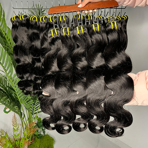 Extensiones de Cabello Ondulado Natural Camboyano sin Procesar con Cutícula Alineada, Cabello Virgen Crudo en Paquetes al por Mayor <span class=keywords><strong>para</strong></span> Vendedores - Product Image 4