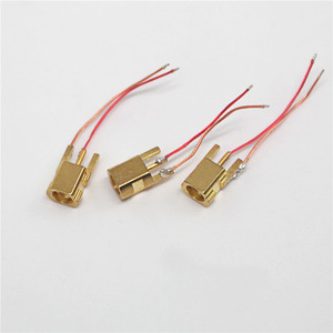 Conector hembra MMCX de latón con cable de 2 cm para accesorios de auriculares DIY - Product Image 1