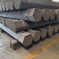 Tuyau en acier au carbone soudé ERW Q235B laminé à chaud, haute résistance à la corrosion, pour le transport d'eau, de gaz et de liquides