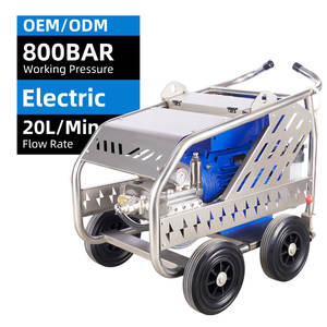 Hidrolavadora Eléctrica <span class=keywords><strong>de</strong></span> Alta Resistencia <span class=keywords><strong>de</strong></span> 800 bar, Hidrolavadora Industrial para <span class=keywords><strong>Limpieza</strong></span> <span class=keywords><strong>de</strong></span> Obras <span class=keywords><strong>de</strong></span> Construcción - Product Image 1