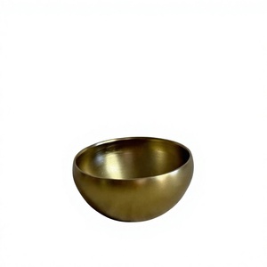 Tazón Redondo de Lujo para Dulces de Chocolate, Decoración para Fiestas y Eventos, Accesorios de Mesa, Color Dorado, Tazones para Servir Comida en Venta - Product Image 1