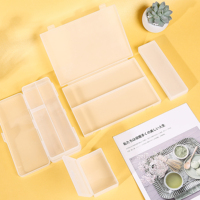 Hengyao boîte de rangement en plastique Simple pour la papeterie boîte à crayons transparente à Double couche