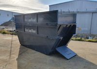 Conteneur à déchets de construction empilable à crochet pour le recyclage et l'élimination des déchets