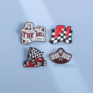 Racing Car Winners Bandera Broche Esmalte Pins Creative the HELL I WON'T Metal Broches Mochila Solapa Insignias Decorar Joyería Regalos - Product Image 4