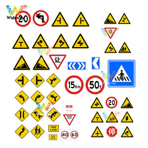 علامات حركة عاكسة لوقوف السيارات من الألومنيوم OEM مخصصة احترافية حد السرعة - Product Image 4