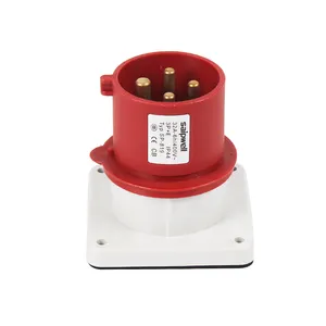 SAIPWELL Elektrischer Wand stecker Hochwertiger Strome inlass 3P/4P/5P Embed Industrial Plug Panel Mounted Plug