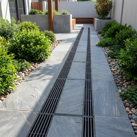 Système de drainage linéaire extérieur moderne en acier inoxydable découpé au laser Lizhong de haute qualité, matériau de construction métallique durable en forme de U