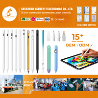 Stylet actif pour iPad, pointe magnétique remplaçable, rejet de la paume, corps en aluminium, pour dessin et prise de notes
