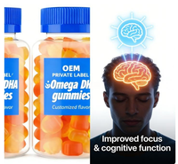Gummies Omega DHA en marque privée OEM |   Saveur personnalisée |   Complément alimentaire |   Soutien à la nutrition et au bien-être quotidiens