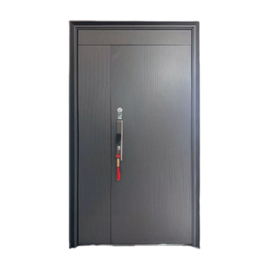 Hecho en China, puerta giratoria exterior de acero para terraza de bajo precio moderna con diseño de rejilla, puerta de entrada segura - Product Image 6