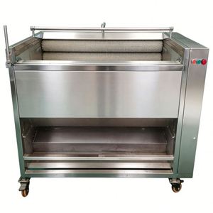 High Capacity Automatic <b>Vegetable</b> Peeler for Potatoes Carrots Ginger Stainless Steel - Product Image 1