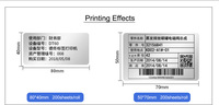 DeTonger Portable Thermal Transfer Printer WiFi RFID Hewan Peliharaan Aset: Stiker Label Printer Mesin