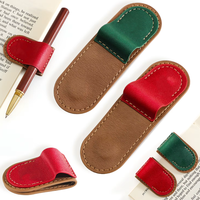 Marque-page magnétique en cuir PU avec boucle pour stylo, marque-page en cuir PU, porte-stylo, clip pour carnet, lecture, bureau