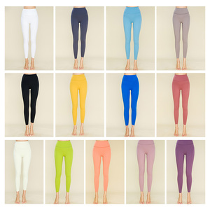 Leggings de <span class=keywords><strong>yoga</strong></span> taille haute unis, longueur cheville, sexy, effet push-up fessier, pour femmes, collection 2025 – Tenue de sport personnalisée pour la gym et le fitness - Product Image 4