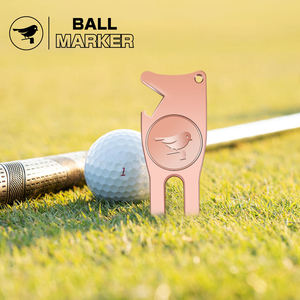 Marcador de Pelotas de Golf Magnético Multifuncional de Metal en Blanco de Alta Calidad, Herramienta para Reparar Divots de Golf - Product Image 6