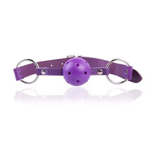 Bâillon buccal en similicuir réglable avec boule en plastique, accessoires de jeu de rôle pour adultes, fétichisme, jeux de flirt, jouets sexuels BDSM pour couples - Product Image 5