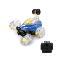 Voiture télécommandée HTL RC Stunt Car avec rotation à 360 degrés, musique et lumières, pour enfants, idéale pour les cascades et le drift