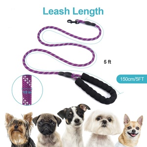 Tùy Chỉnh Mạnh Mẽ Nhiệm Vụ Nặng Nề Bền Phản Quang Nylon Con Chó Kéo Sợi Dây Thừng Bện Leo Núi Dây Xích Con Chó - Product Image 3