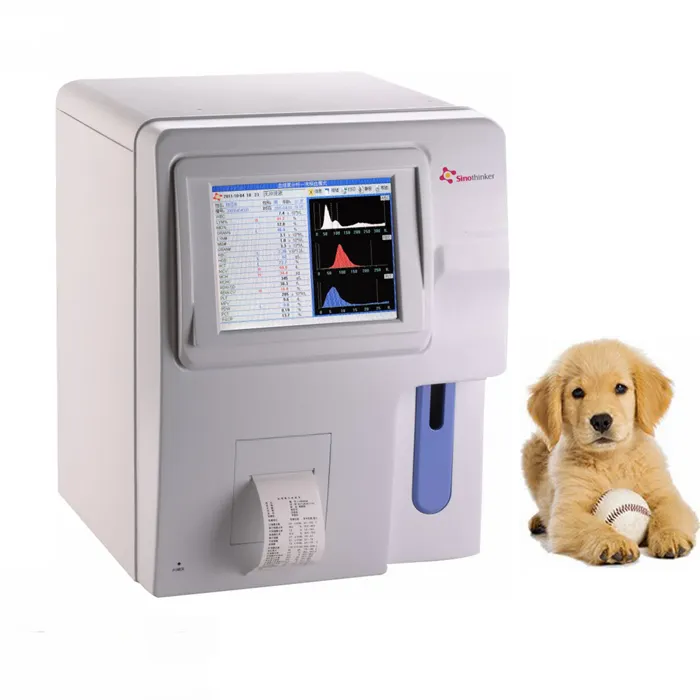 Écran tactile médical pour animaux, Machine de vétérinaire, analyseur d'hématologie, compteur de cellules vétérinaire en 3 parties