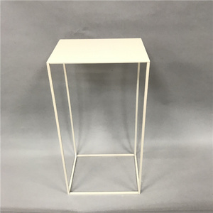 White <strong>Table</strong> <strong>Display</strong> Rack Shoes and Hats Place <strong>Tables</strong> Metal <strong>Stand</strong> for Clothing Store Shop <strong>Display</strong> - Product Image 2