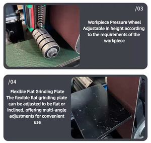 آلة صنفرة أحادية الحزام من الفولاذ الكربوني FC، للرسم والصقل والطحن المزدوج وإزالة الصدأ وإزالة الحواف الحادة، 2.2 كيلو واط، سهلة الاستخدام - Product Image 6