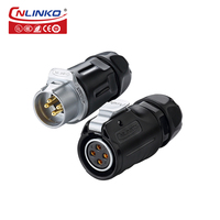 Masculine — connecteur circulaire M20 220v, 4 broches, étanche, avec protection anti-poussière, prise électrique, pour femmes et hommes