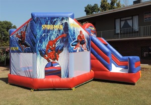 Castillos de PVC de grado comercial para niños hinchables Casa de rebote <span class=keywords><strong>Castelo</strong></span> inflavel Castillo de salto inflable Spiderman - Product Image 3