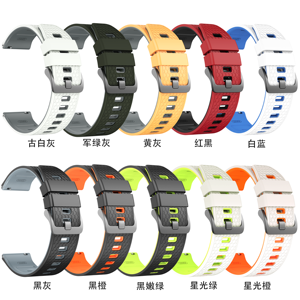 Trendybay – Anneau décoratif universel en silicone fait main style Crazy Horse pour bracelet intelligent Apple 20 mm, traceur GPS, verrouillable - Product Image 2