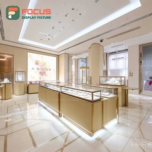 Luxury Jewelry Retail Showcase System Laminated Finish Brand Store Display Counter - Product Image 2