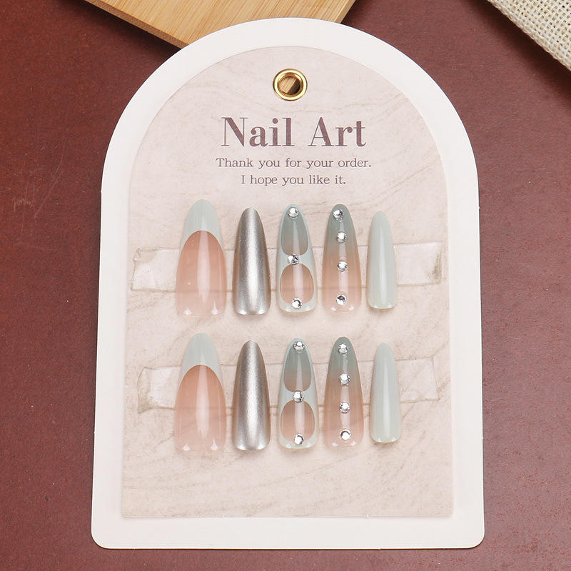 เล็บทำด้วยมือ1422ขนาด XS 10ชิ้นกล่อง