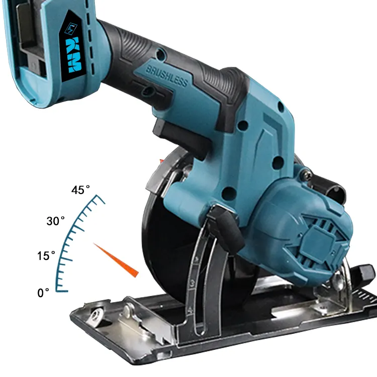 KM produsen penjualan terlaris portabel 80mm brushless portabel pemotong kayu mesin gergaji bundar